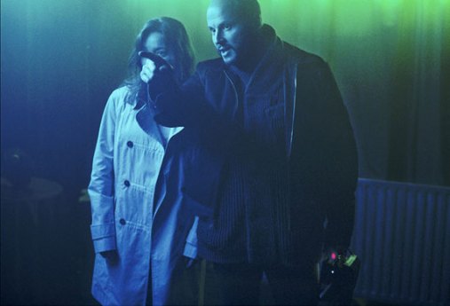 Du Welz e Lola Dueñas sul set