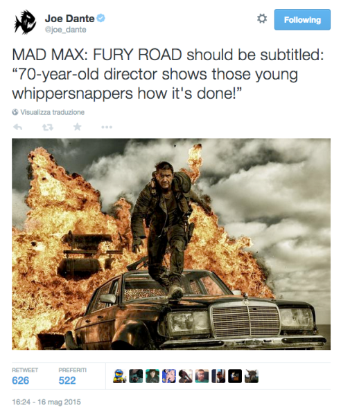 Ride anche Joe Dante